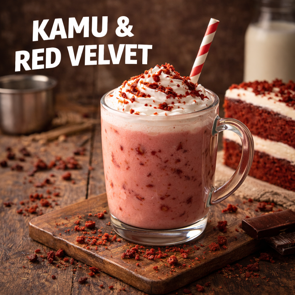 Kamu dan Red Velvet susu spesial red velvet